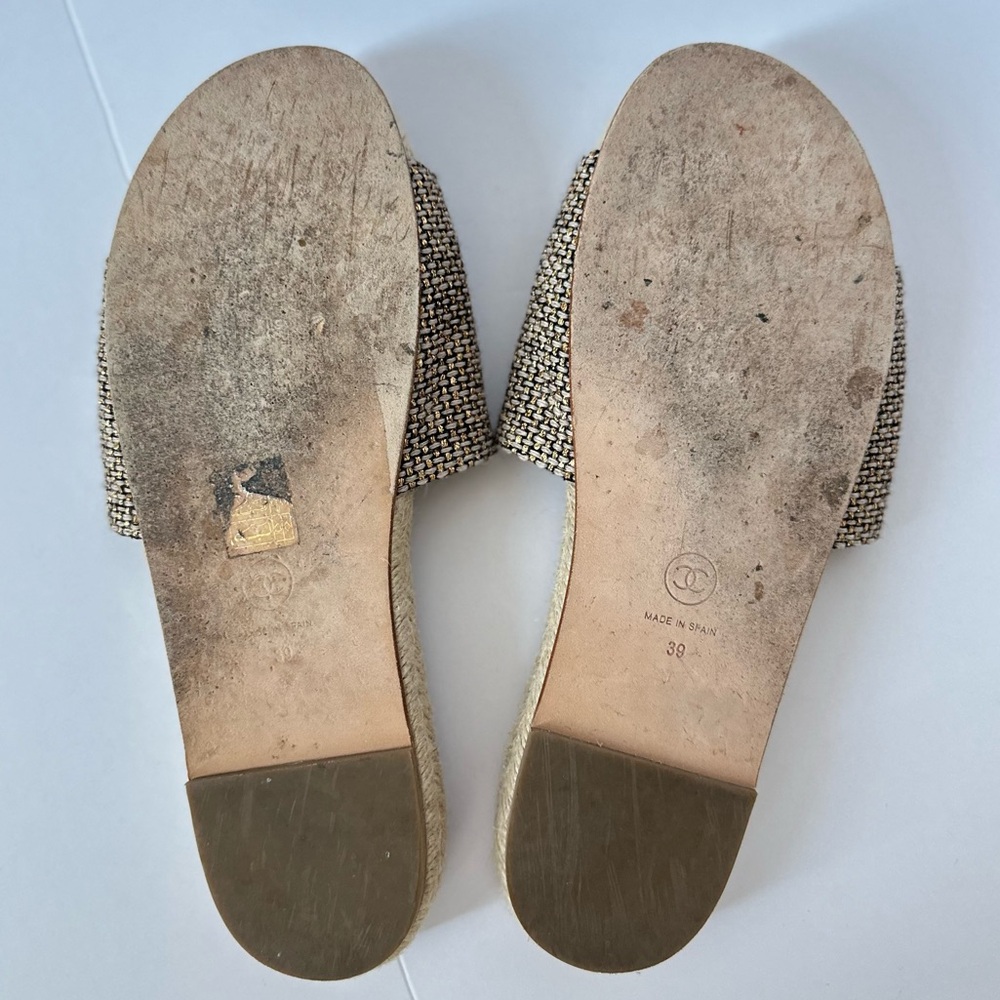 Chanel Espadrille Slides - Picture 14 of 15